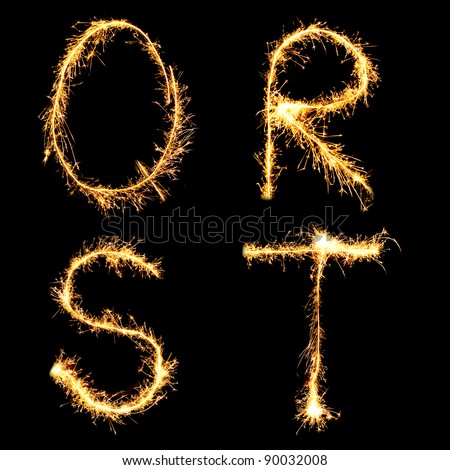 Real Sparkler Alphabet. See other letters in my portfolio.