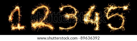 Real Sparkler Digits. See other digits in my portfolio. 1 2 3 4 5