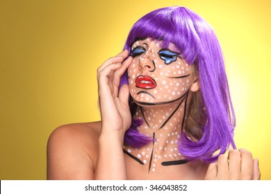 Real Women Turned Comic Strip Characters With Cosmetics