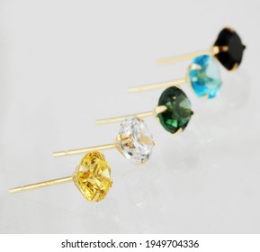 Realistic Birthstone Jewelry Earring.Cubic Zirconia