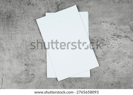 Realistic blank A4 format paper flyer mockup. Sheet design template for presentation poster, newspaper, flyer, brochure, flyer, business card, card, postcard, letter or invitation