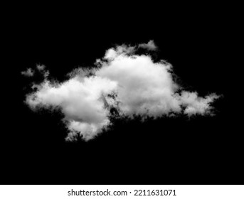 realistic cloud overlays on black background. sky overlay on black background. clouds isolated on black background. - Shutterstock ID 2211631071