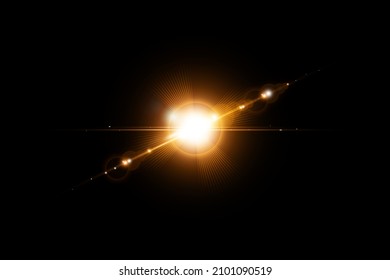 Realistic Colorful lens flare with abstract lens lights collection - Shutterstock ID 2101090519