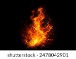 Realistic Fire Flames overlay 02
