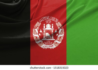 Realistic Flag Afghanistan On Wavy Surface Stock Photo 1518315023 ...