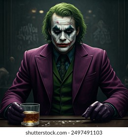 Realistic Joker Heath Ledger Like Movie AI-generated image 2497485497 ...