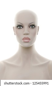 Realistic Mannequin Head And Torso - Front View