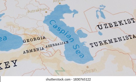 The Realistic Map of Caspian Sea