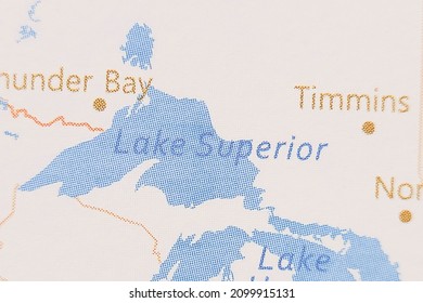 The Realistic Map Of Lake Superior
