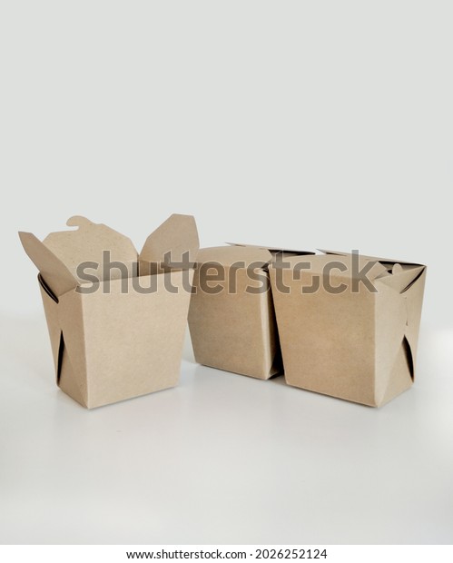 Realistic Mockup Rice Box Packaging Made Stock Photo 2026252124