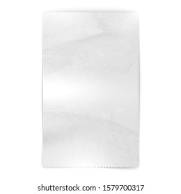 Realistic Paper Shop Receipt. Illustration Of Bill On White Background