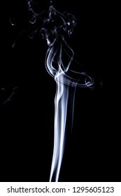 Realistic Smoke Set On Dark Background. Cigarettes Smoke. Cigarette Smoke Waves