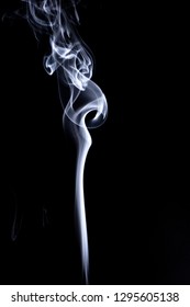 Realistic Smoke Set On Dark Background. Cigarettes Smoke. Cigarette Smoke Waves