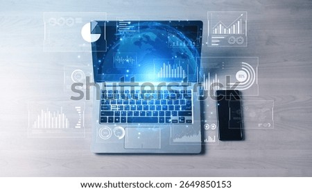 Real-time global data analytics dashboard visualizing insights from interconnected systems for decision-making, business analytics, and digital transformation Vouch