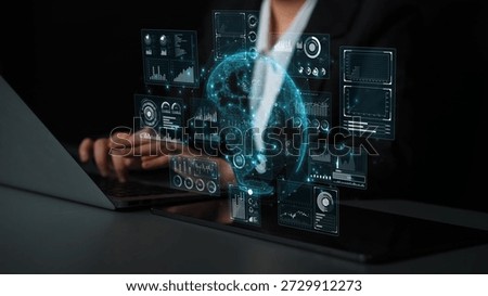 Real-time global data analytics dashboard visualizing insights from interconnected systems for decision-making, business analytics, and digital transformation Marrow