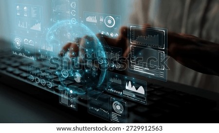 Real-time global data analytics dashboard visualizing insights from interconnected systems for decision-making, business analytics, and digital transformation Marrow