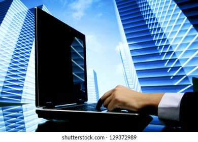 realtor cyber sales scrapers on background - Shutterstock ID 129372989