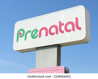 Reana, Italy. April 18, 2022. Prenatal Signboard Outside The Official Store. It Is Part Of A Chain Store Specialized In Baby Clothing And Childcare Products.