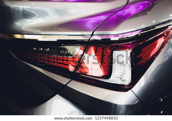 rear car
auto in details backlight tail light
lamp.