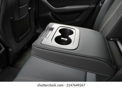 Rear Cupholder In A Modern, Family Car