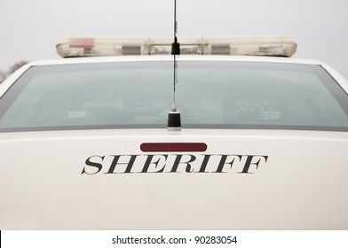 Rear End Of A Sheriff's Patrol Car