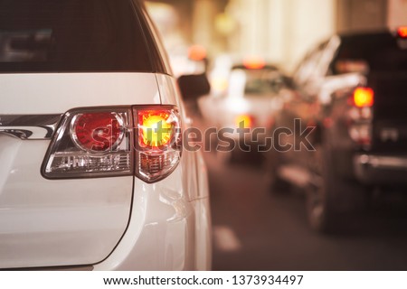 Rear lamp signals for turn of car on street
