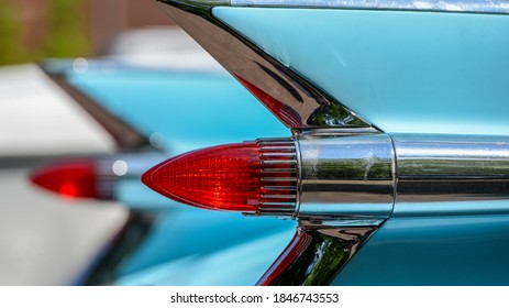 The rear lights of a 1950s car - Powered by Shutterstock