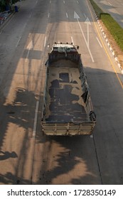 Rear Of Pick Up Truck From Above