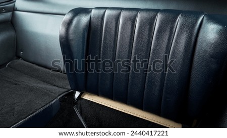 Rear seat inside of a car