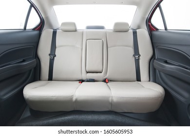 Rear Seat In The Passenger Car.