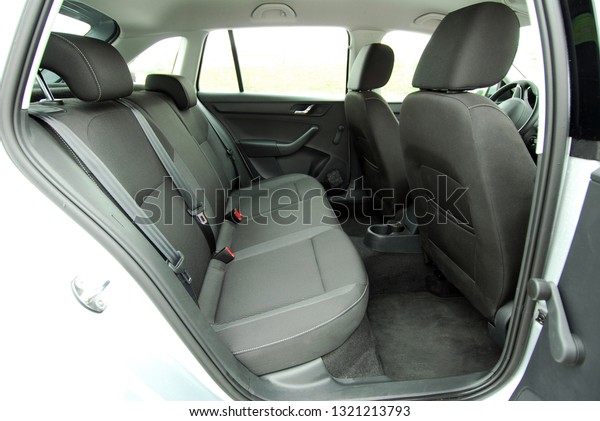 rear seat in the passenger\
car