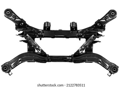 Rear Suspension Crossmember Axle Beam On White Background