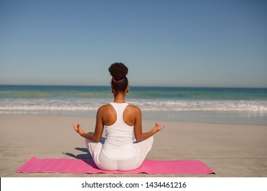 Yoga Mat On The Beach Images Stock Photos Vectors Shutterstock