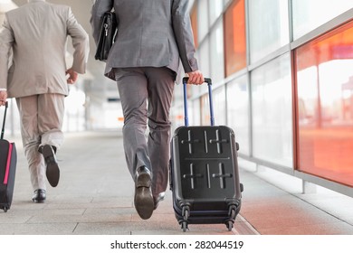 Unrecognizable Man Bag Suitcase Walking Airport Stock Photo (Edit Now ...