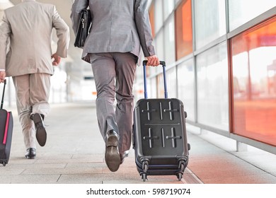 Unrecognizable Man Bag Suitcase Walking Airport Stock Photo (Edit Now ...