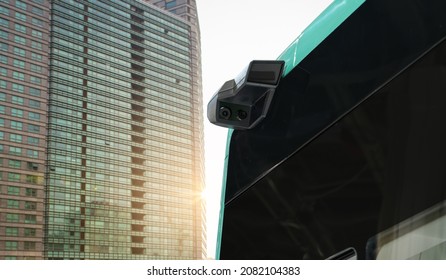 Rear View Camera - A Part Of Machine Vision System Of An Autonomous Self Driving Bus. 