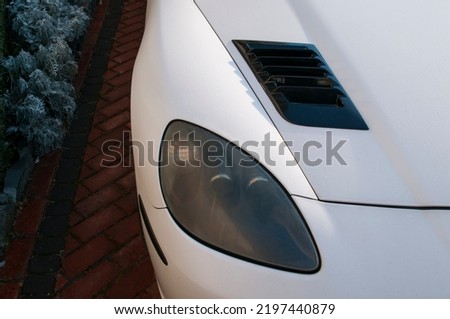 Rear view of the car corvette