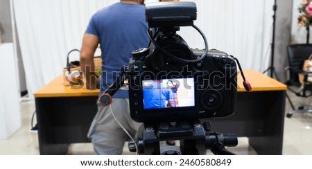 Rear view of a digital Backside of a digital camera