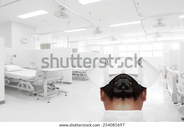 Rear View Nurse Aided Recovery Room Stock Photo Edit Now