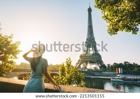 Similar – Image, Stock Photo Eiffel Tower in front of a Parisian cityscape
