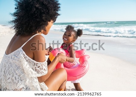 Similar – Image, Stock Photo beach fun Joy