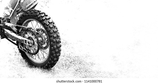 the rear wheel motocross bike