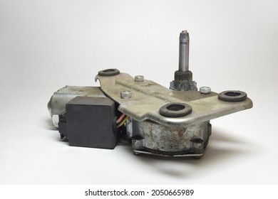 Rear Window Wiper Gear Motor Assembly With Integrated Relay, Metal Jagged Shaft, Elastic Installation Gaskets