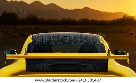 Rear wing of a sports car