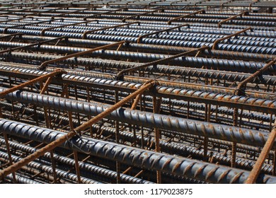 Rebar Eye Catching Pattern Construction Rebar Stock Photo 1179023875 ...