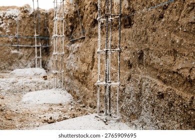 Rebar structures for building foundations and structural support