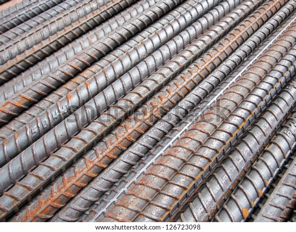 Rebar Used Industrial Applications Structure Stock Photo 126723098 ...