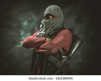 rebel militant terrorist guerrilla concept