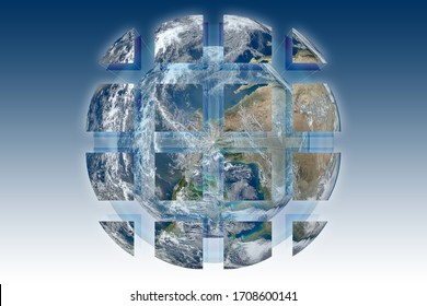 Rebuild the world - concept image with image from Nasa.
- Photo composition with image from NASA.
