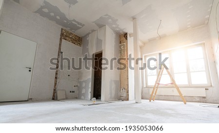 rebuilding an Old real estate apartment, prepared and ready for renovate Stockfoto © 